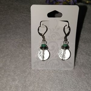 ♥️Faceted Glass Hand Crafted Earrings ♥️